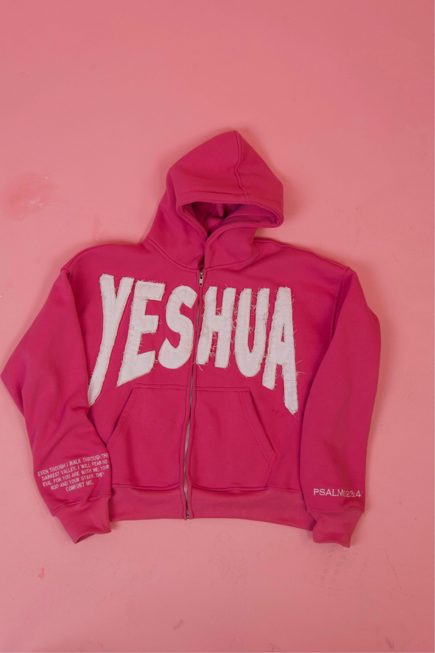“YESHUA ZIP-UP PINK”